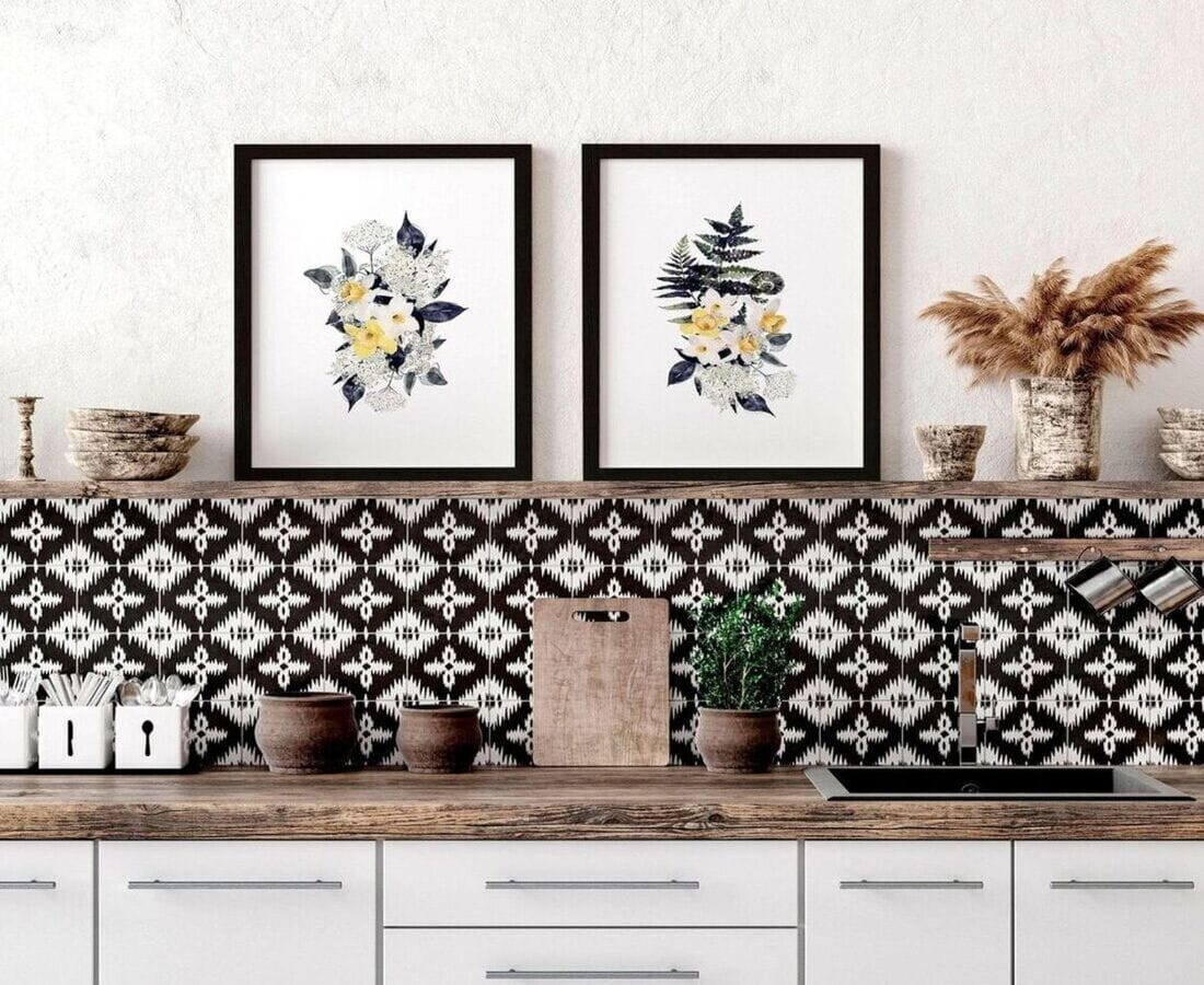 Transform Your Kitchen with Striking Wall Decoration