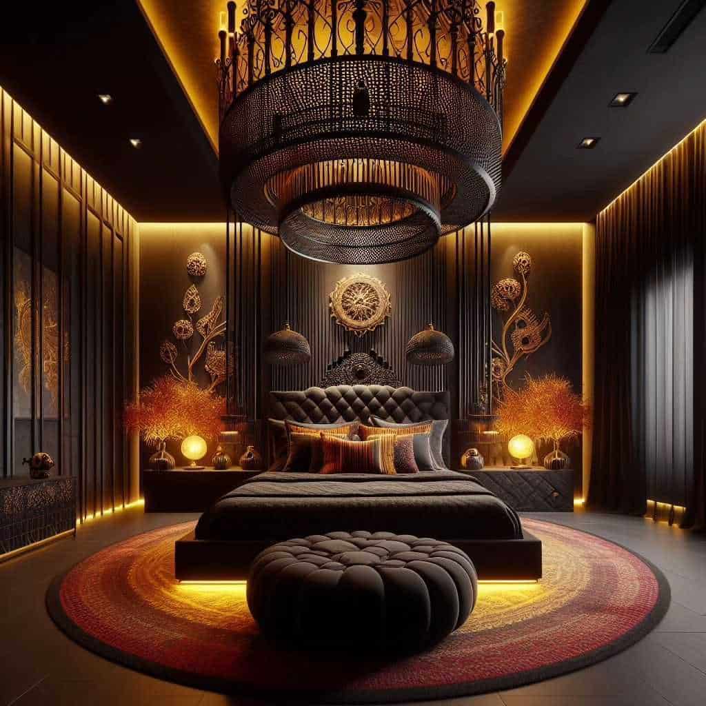 Style Meets Luxury: 15 Stylish Black and Gold Bedroom Ideas