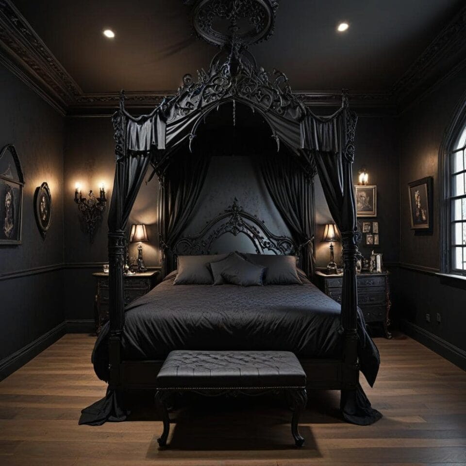 24 Gothic Bedrooms That’ll Have You Sleeping in a Dark, Elegant Fantasy ...