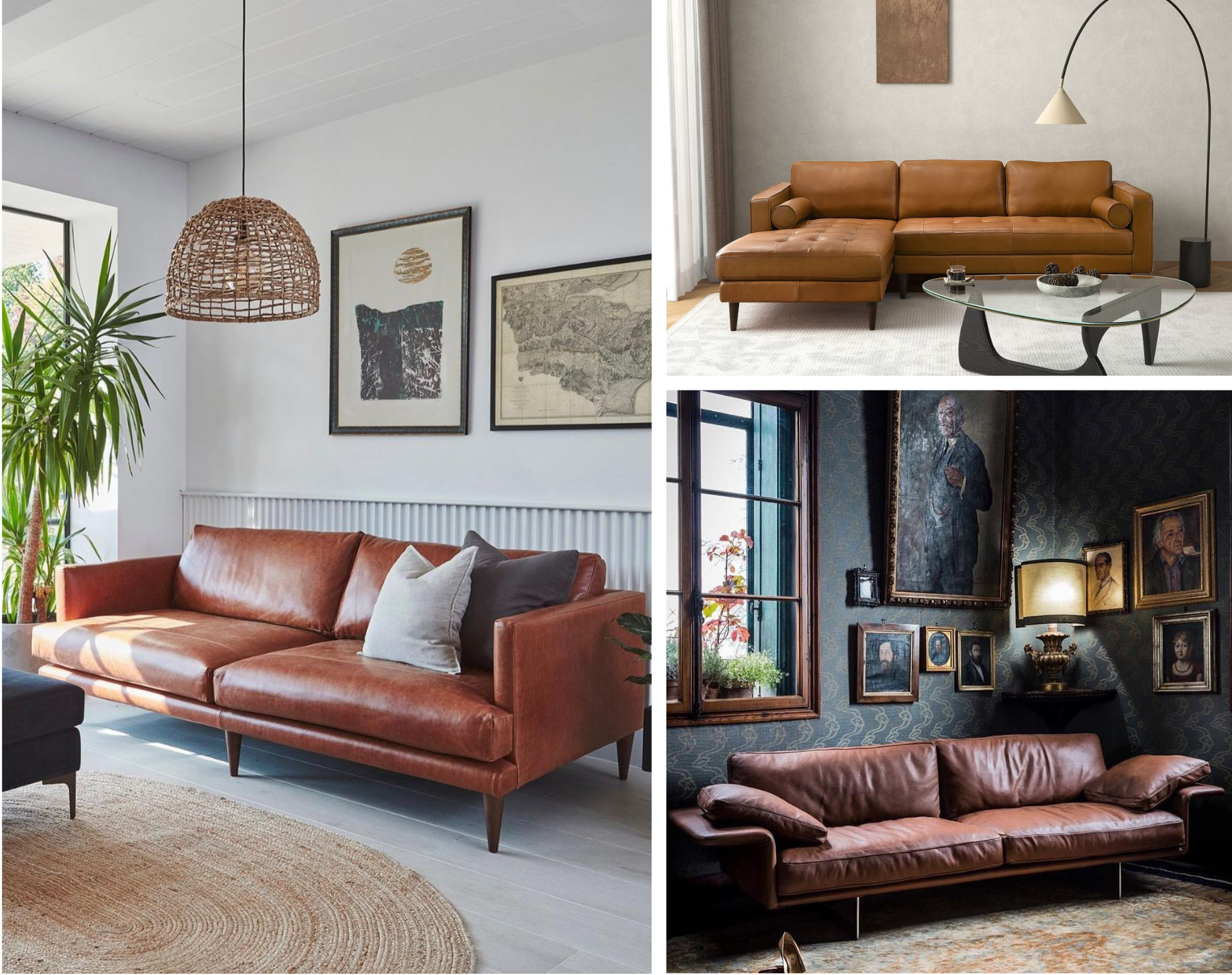 Leather Brown Sofas: 32 Ways To Combine Comfort and Sophistication