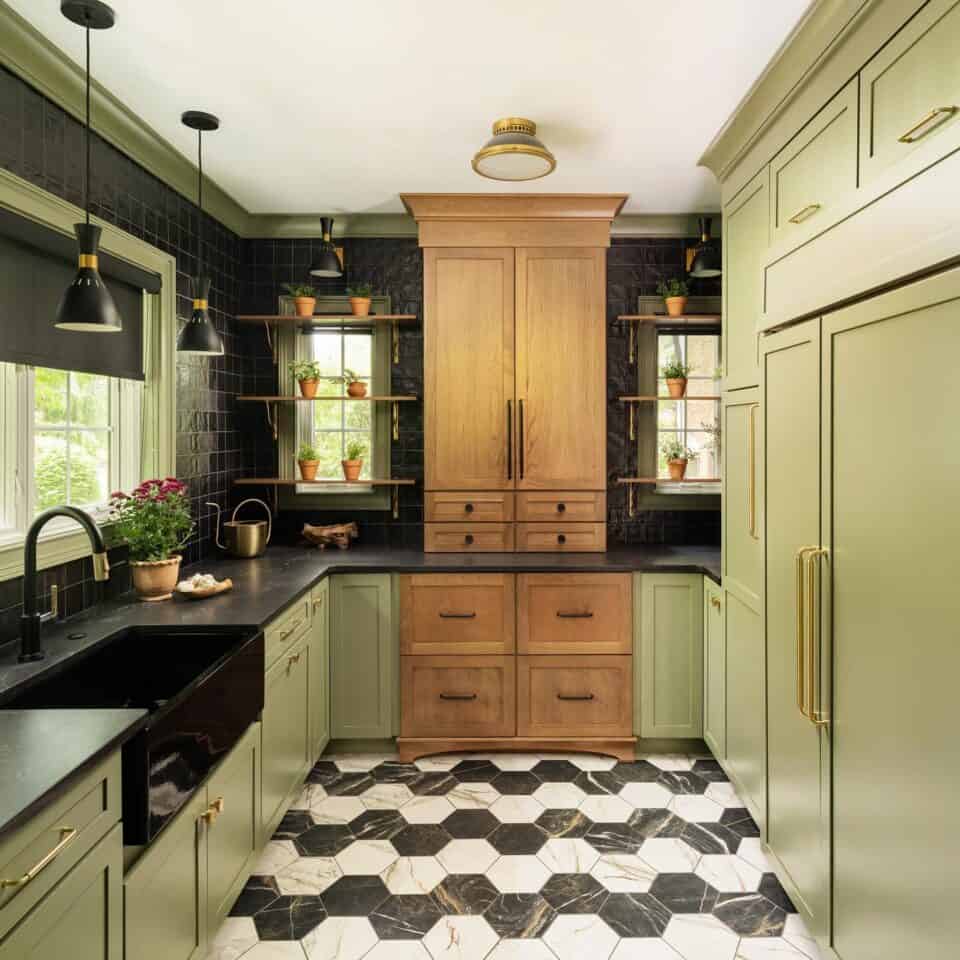 Refreshing Colorscapes: 21 Green Kitchen Cabinets Ideas – DecoFond