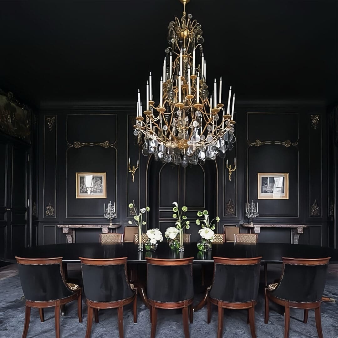 Gold and Black: 15 Luxury Dining Room Ideas – DecoFond