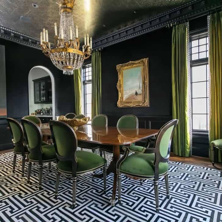 Gold and Black: 15 Luxury Dining Room Ideas – DecoFond