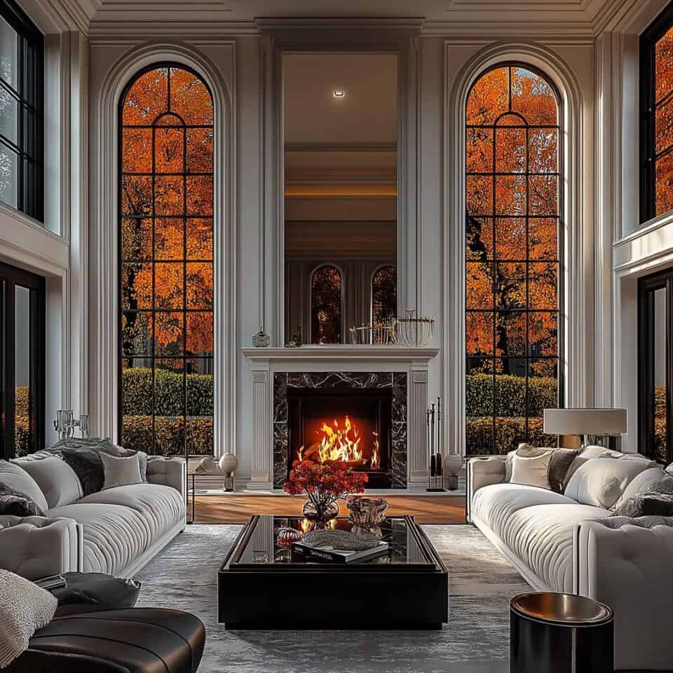 Elegant Luxury Country Living Room Design for Timeless Comfort