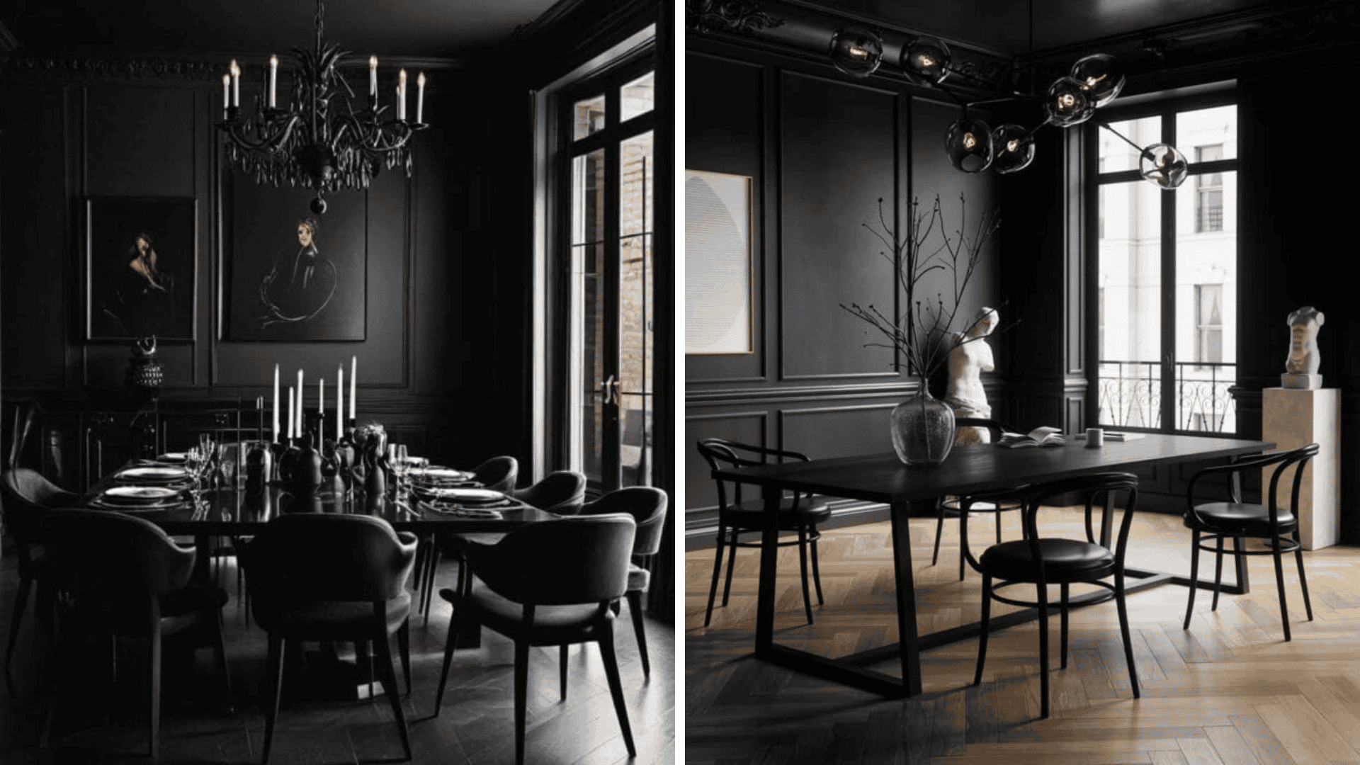 19 Black Dining Rooms – Dining In Elegance