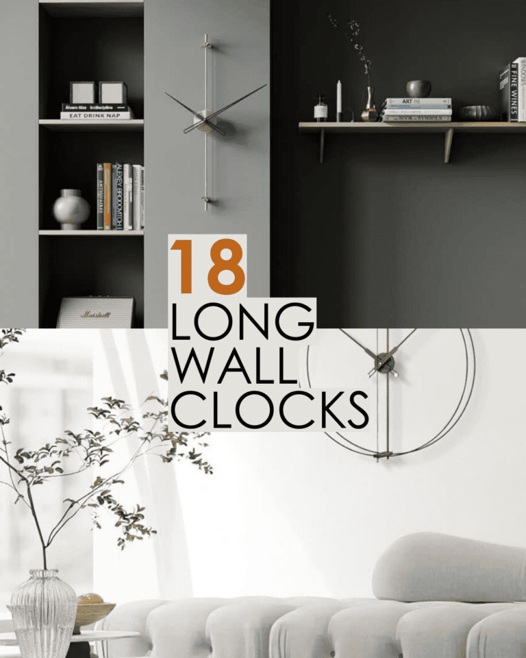 More Than Timepieces: 18 Stunning Long Wall Clocks – DecoFond