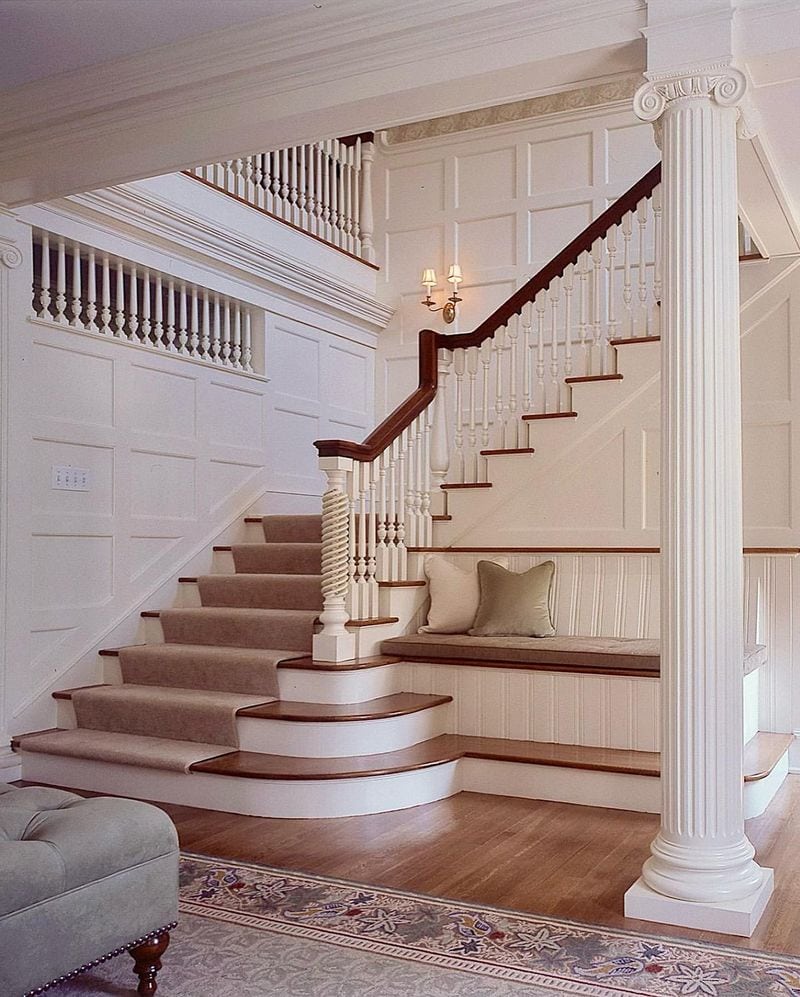 A Staircase with Character (Because Who Doesn’t Want to Feel Like They’re in Downton Abbey?)