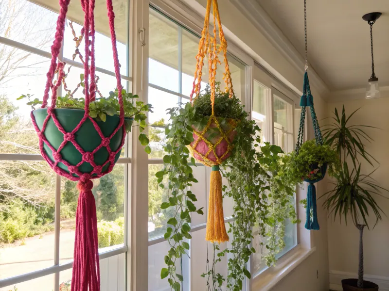 Hanging Macramé Planters