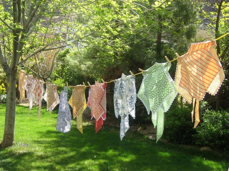 Line Drying Clothes