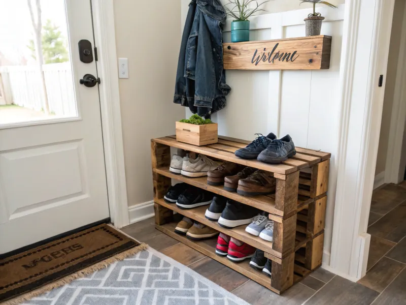 Pallet Shoe Rack