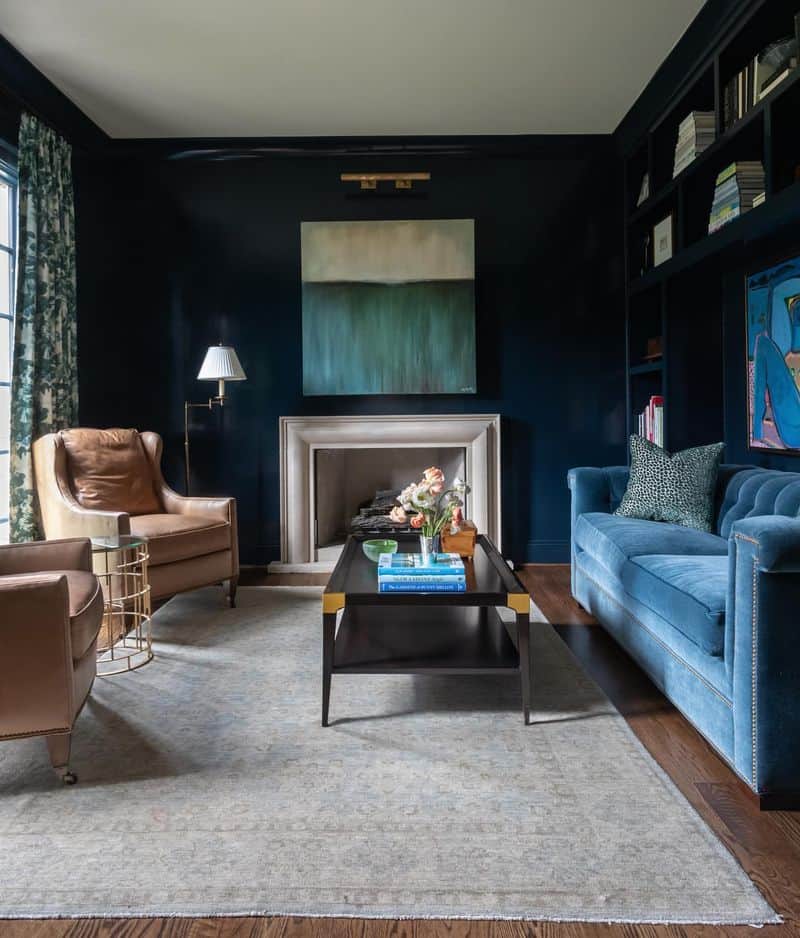 The Living Room That Went from “Boring Beige” to “Bold and Beautiful”