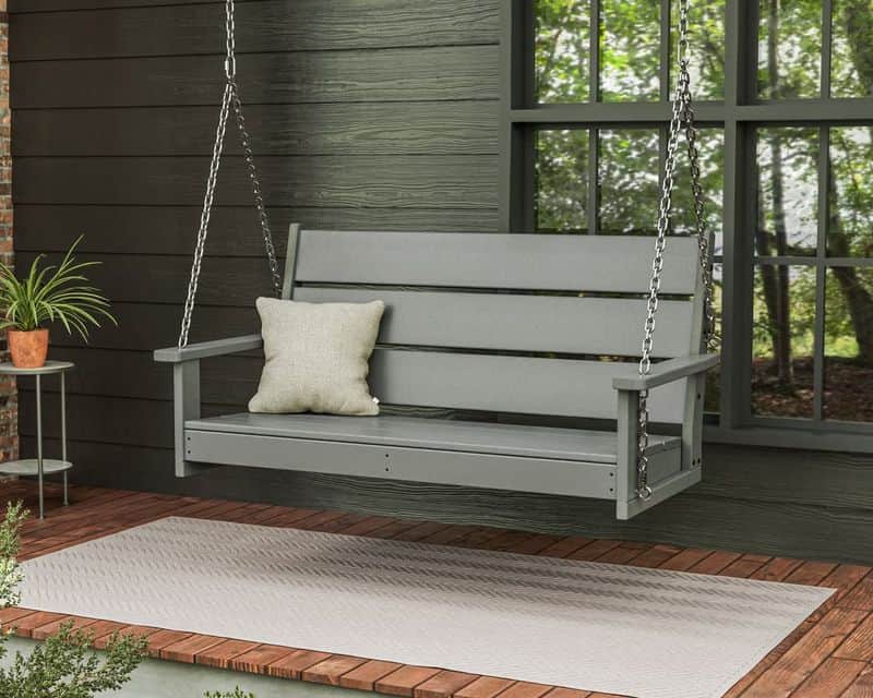 Traditional Wooden Porch Swing