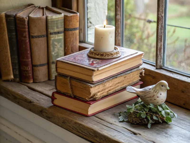 Vintage Book Stack