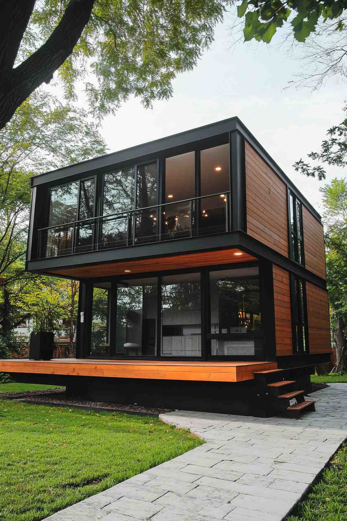 Two-level eco-friendly container house