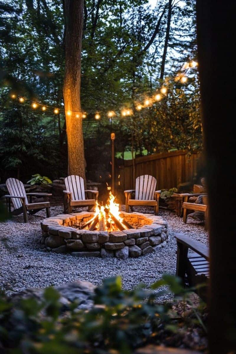 5. Charming Fire Pit