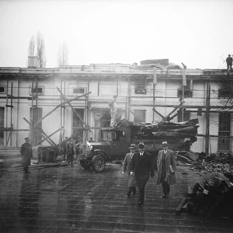 A Fire in 1929 Destroyed the West Wing