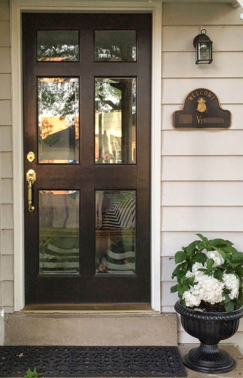 A Glass Paneled Door