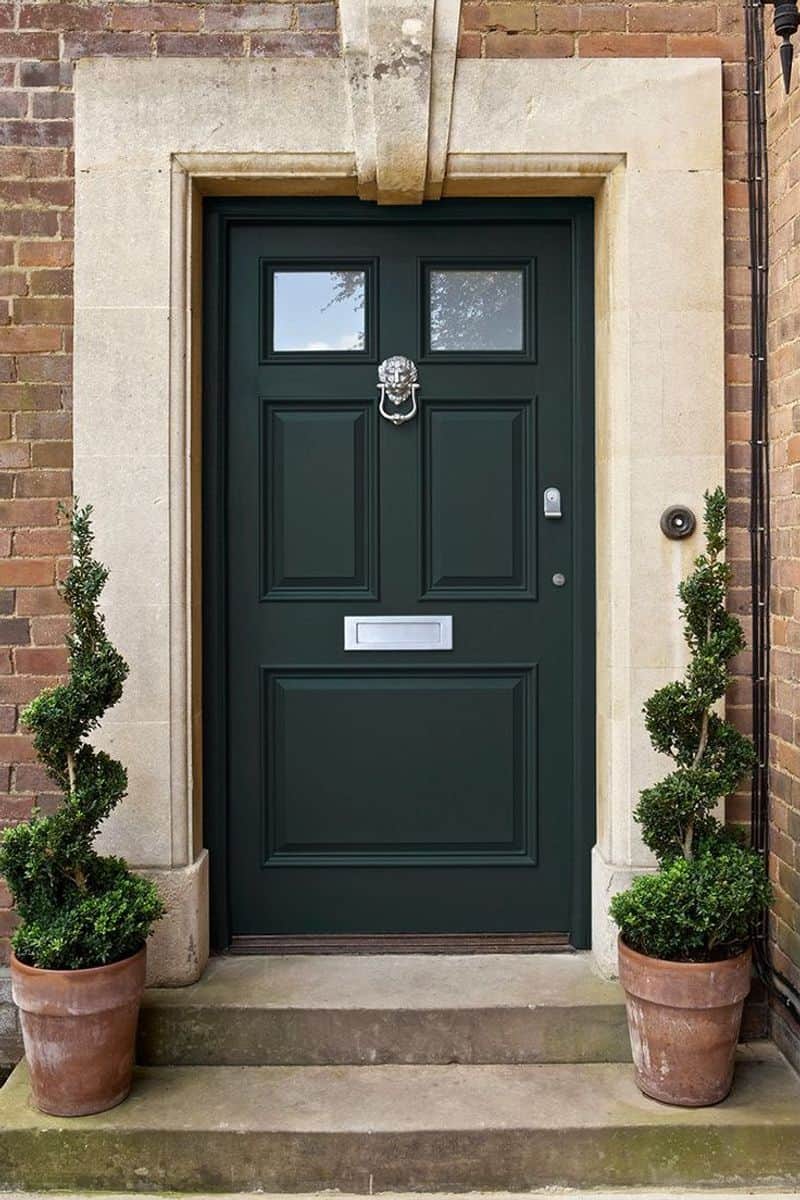 A Well-Maintained Door with a Fresh Coat of Paint