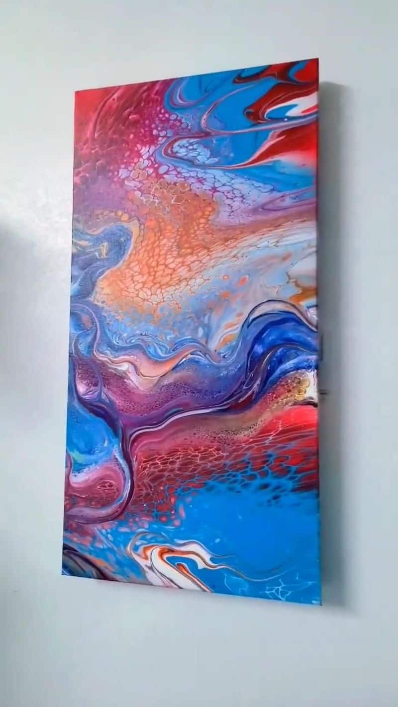 Abstract Canvas Pouring