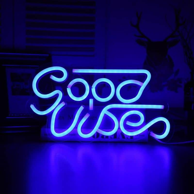 Blue Neon Sign