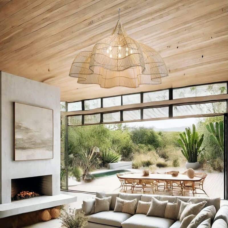 Bohemian Woven Pendant Light