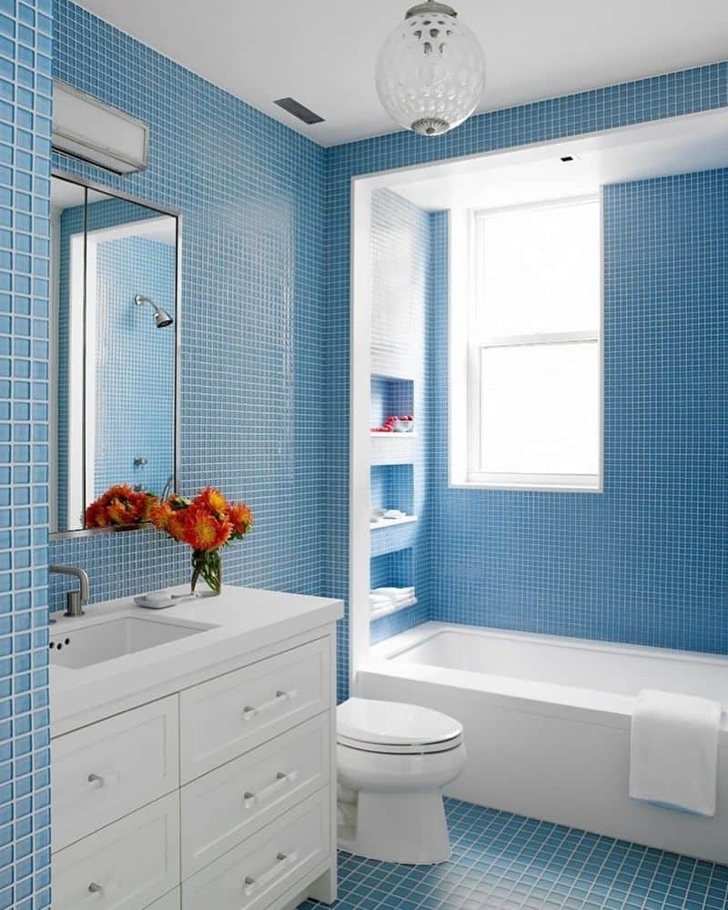 Bright Blue Tiles (When Your Bathroom Feels Like an Underwater Theme Park)