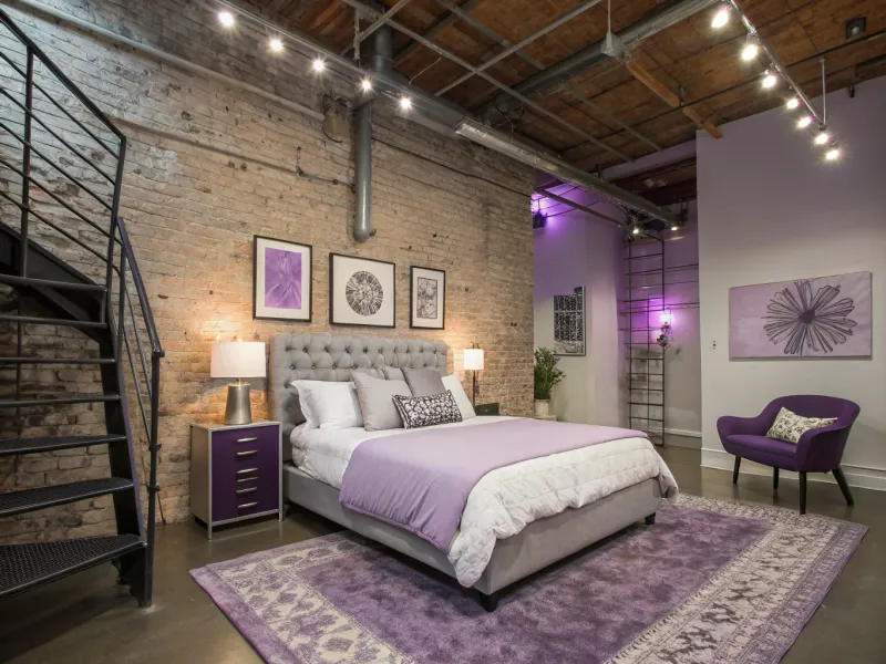 Chic Urban Lavender Loft