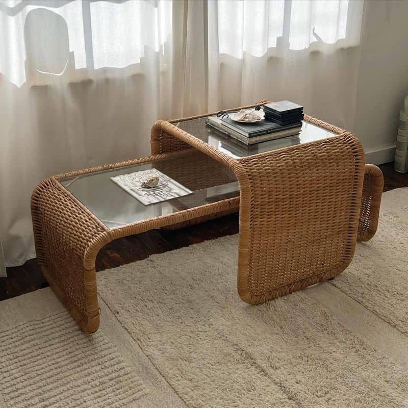 Classic Wicker Coffee Table