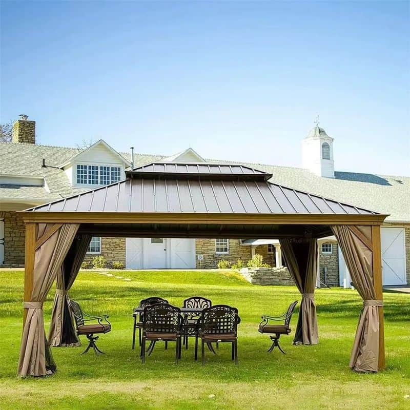 Convertible Gazebo with Retractable Roof