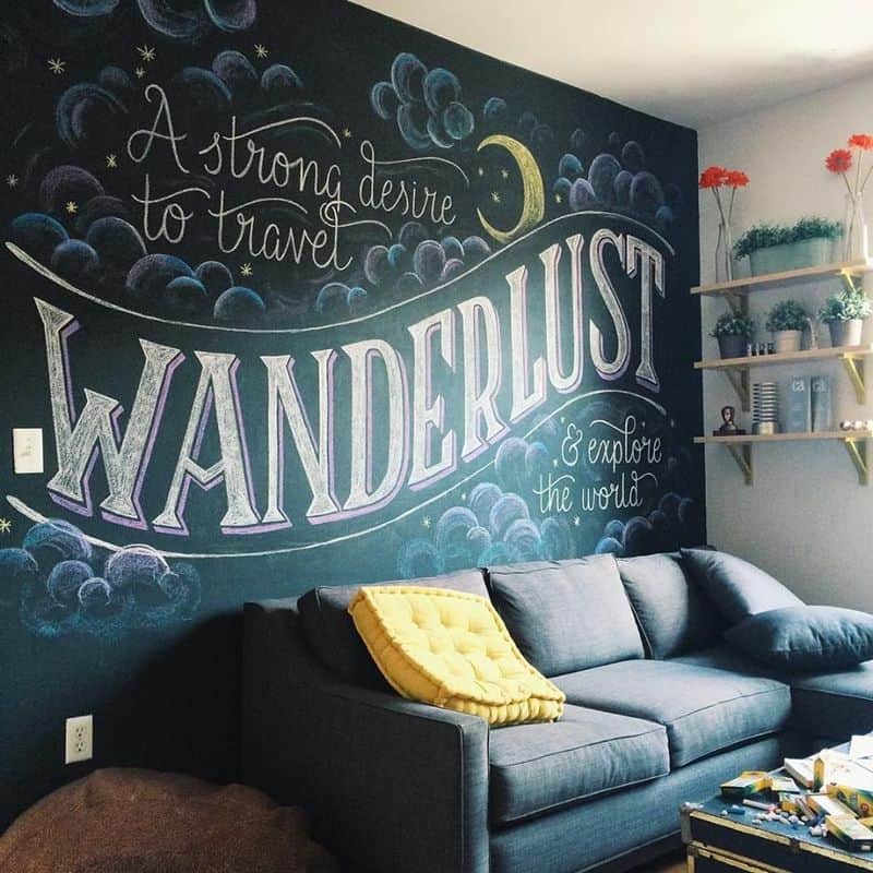 DIY Chalkboard Wall