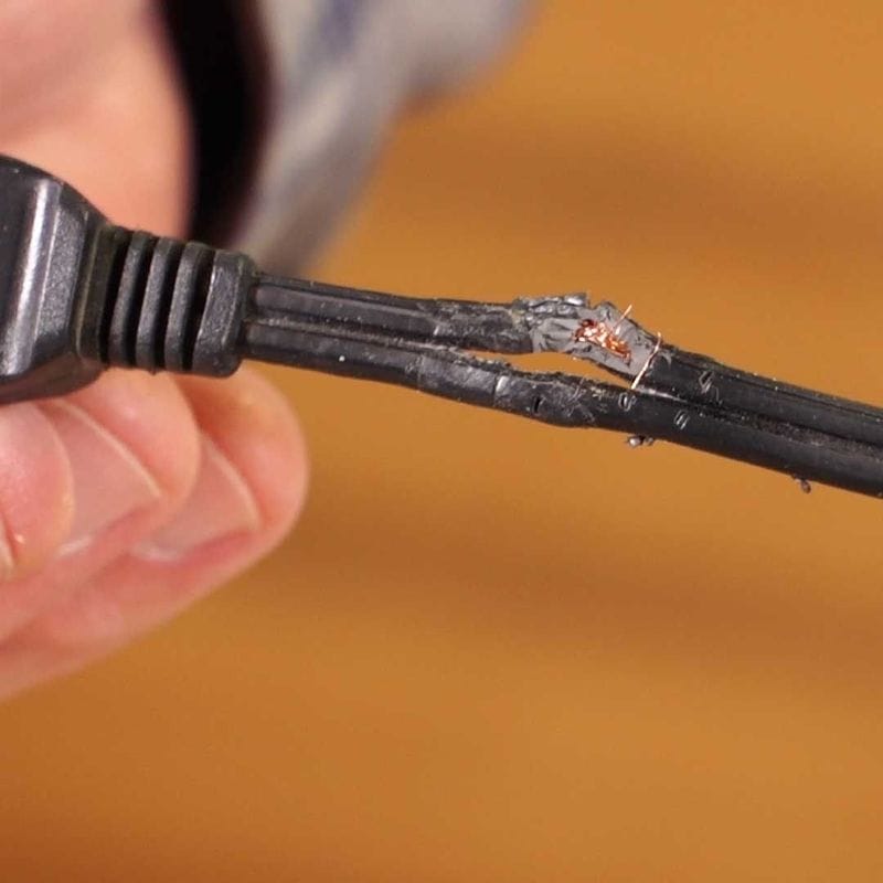 Damaged extension cords