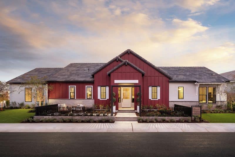 Farmhouse with Stone Accents