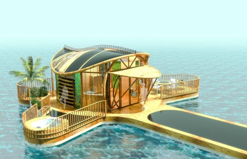 Floating Bamboo Homes