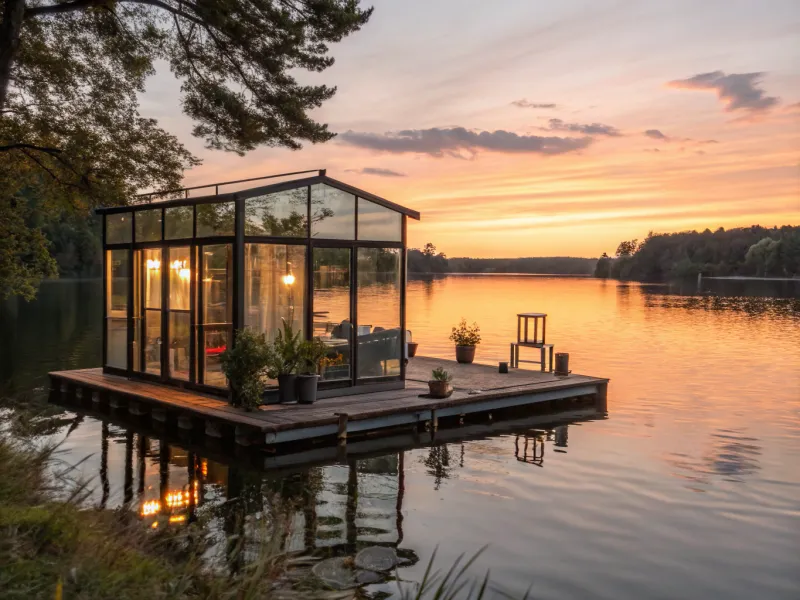 Floating Glass Oasis