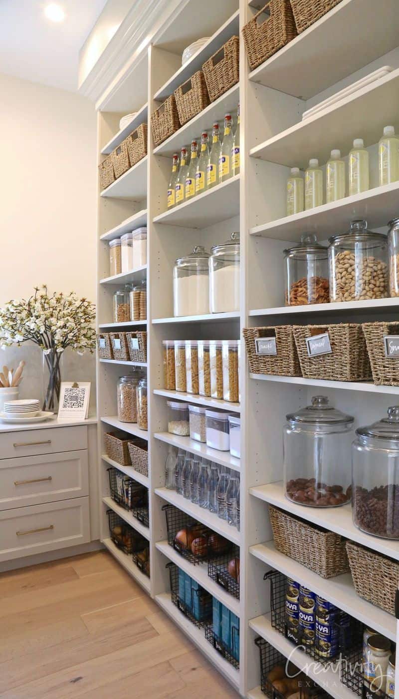 Floor-to-Ceiling Pantry Shelves