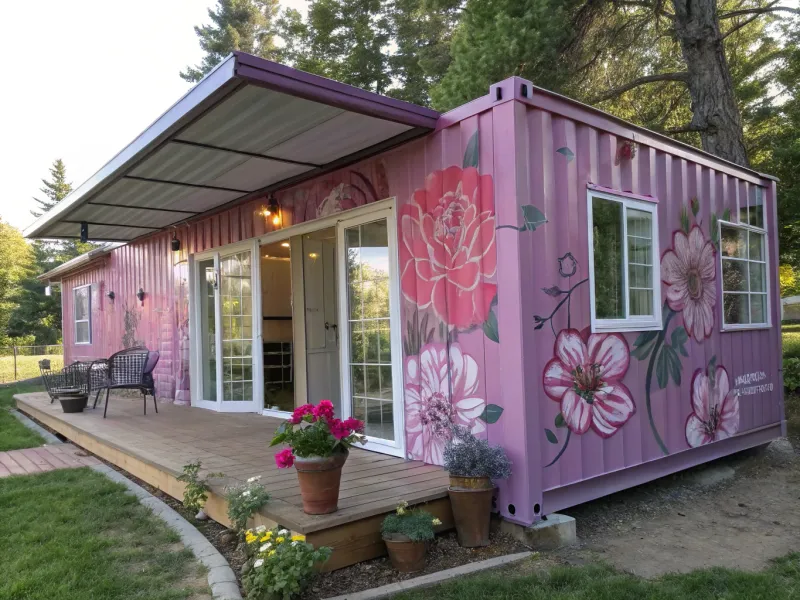 Floral Fantasy Container Home