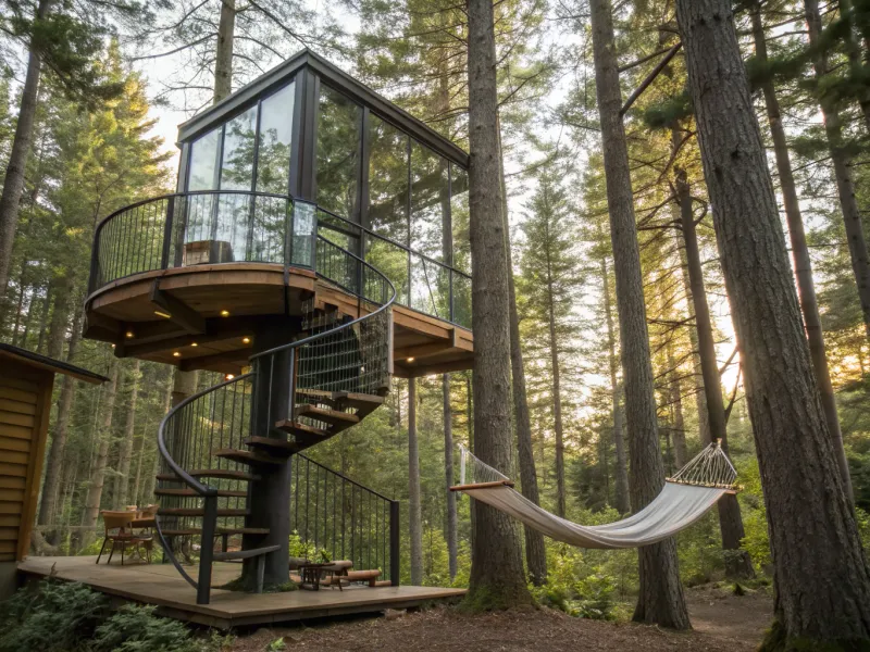 Forest Canopy Glass Loft