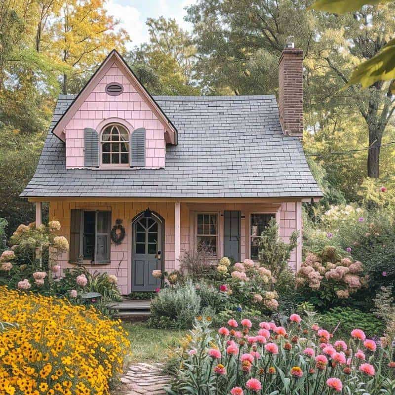 Frosted Rose Cabin