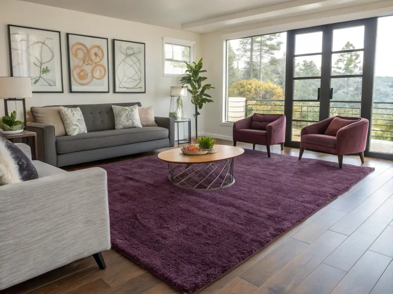 Grape-Hued Rugs