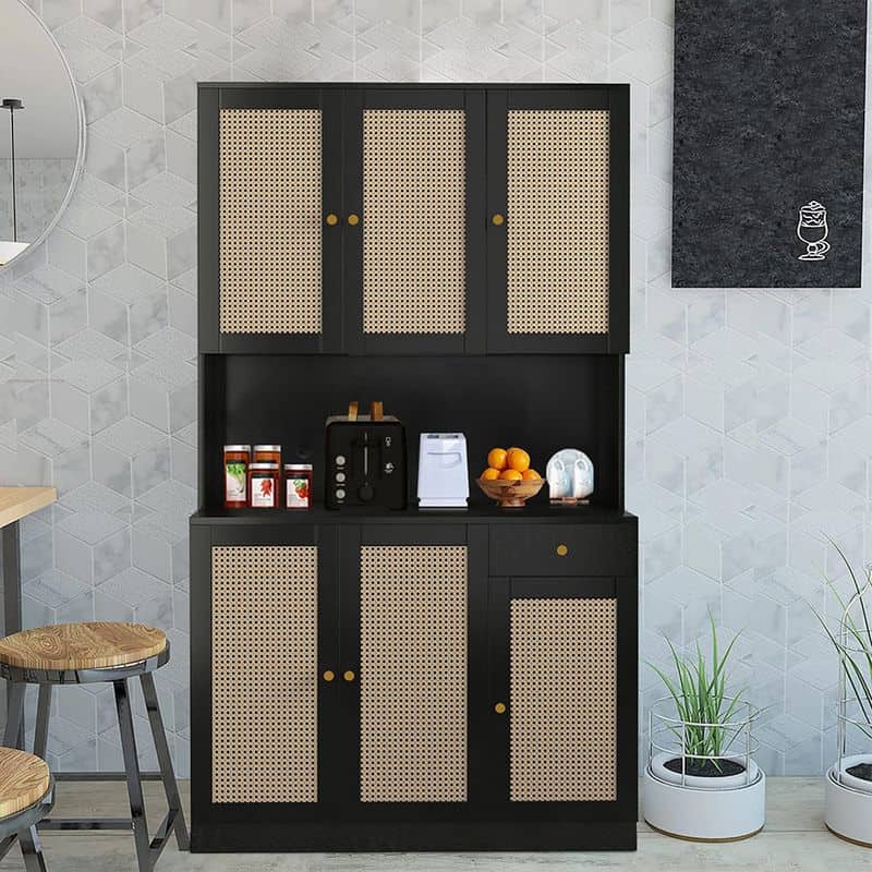 Industrial Chic Cane Cabinets