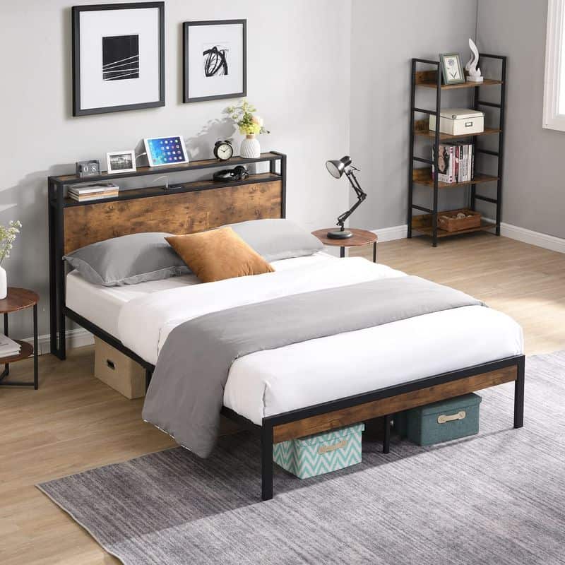 Industrial Metal Bed Frame