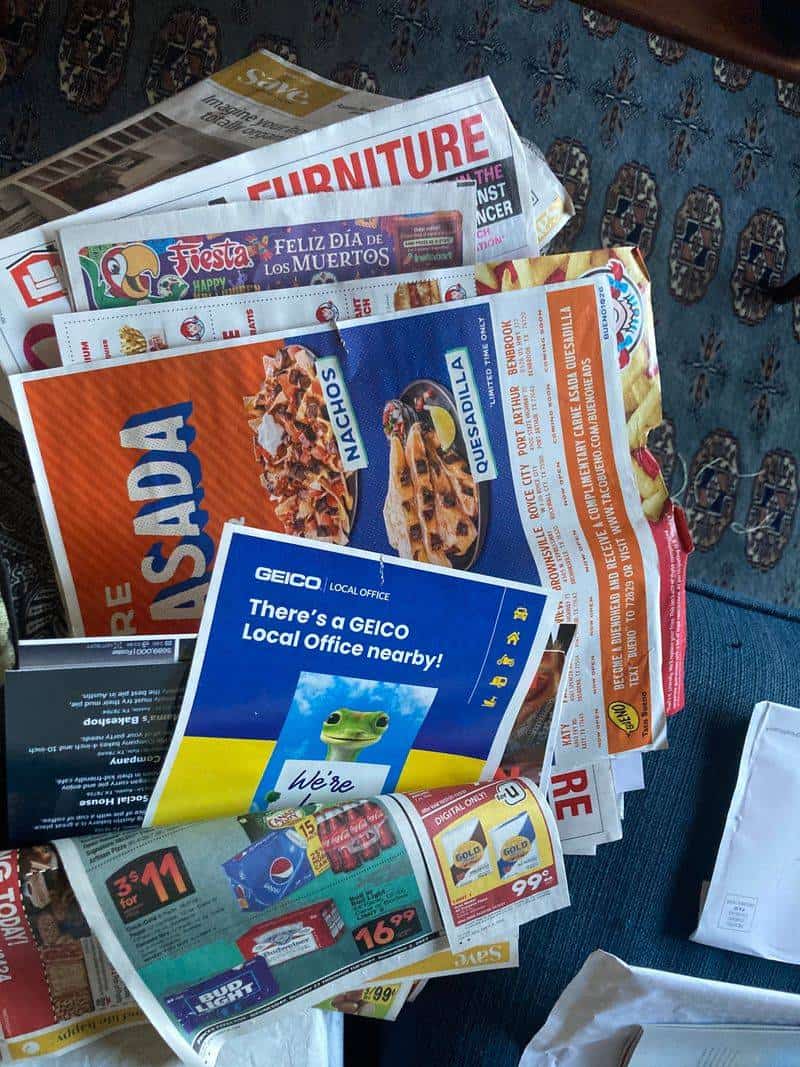 Junk Mail and Flyers