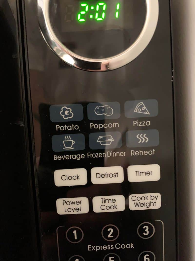 Microwave with Popcorn Setting