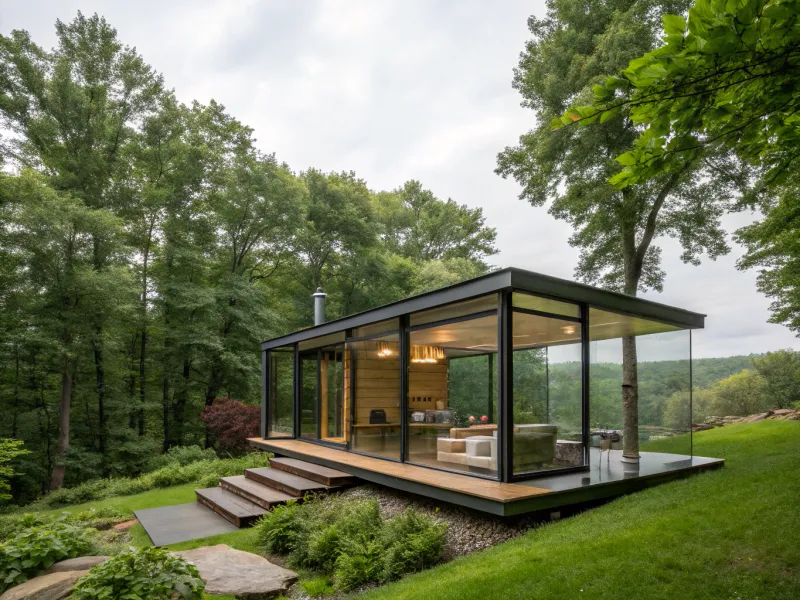 Minimalist Glass Retreat