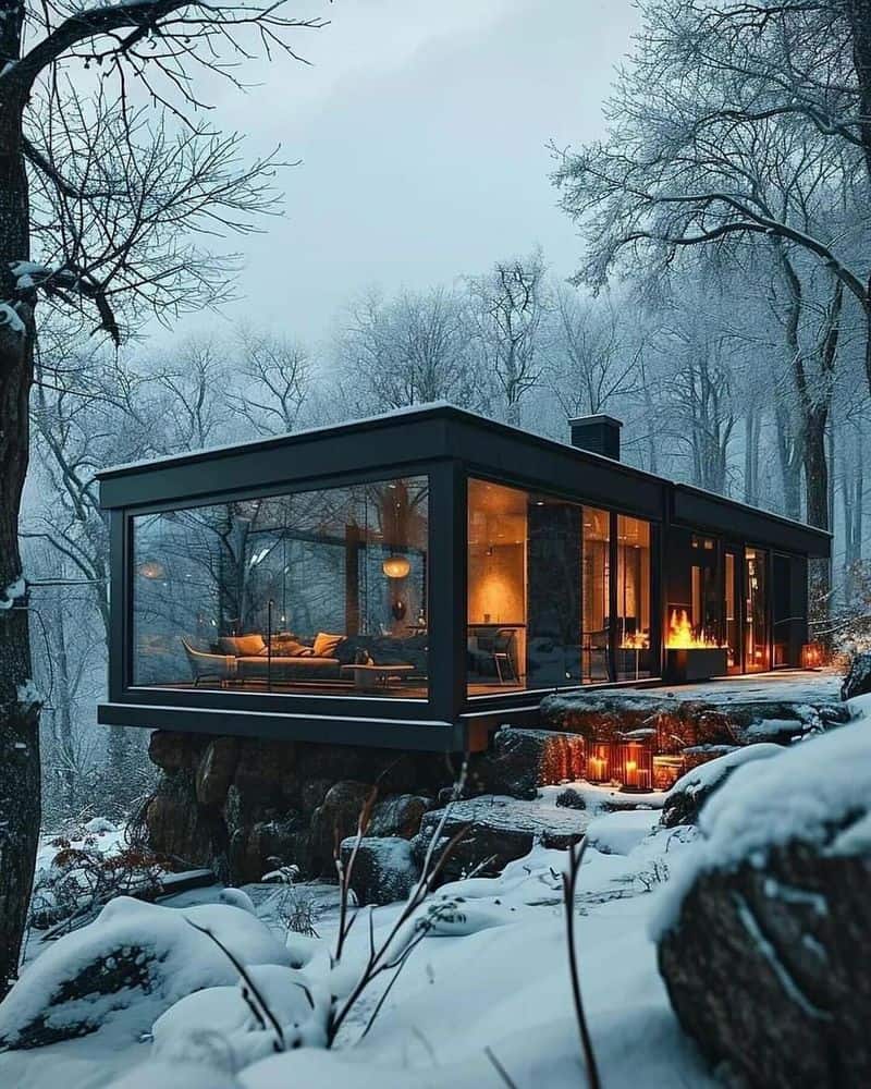 Modern Glass Cabin