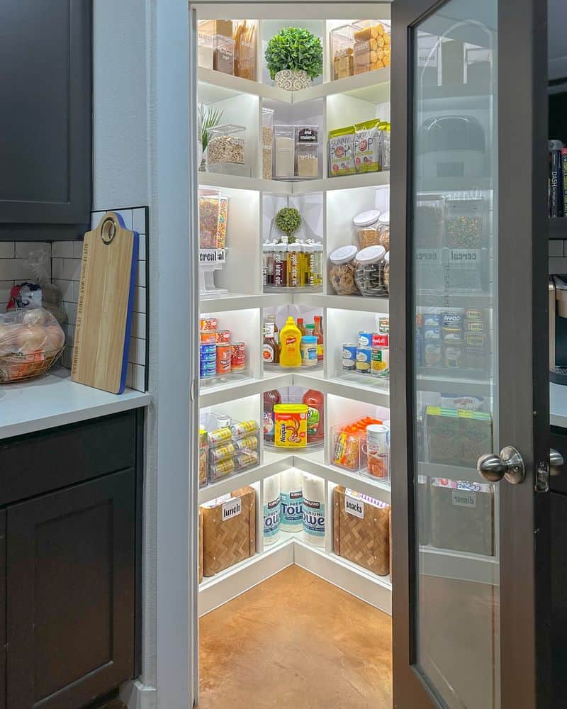 Open Shelf Corner Pantry