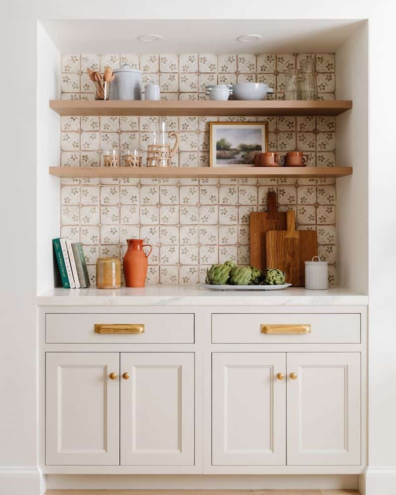 Painted Backsplash Panels