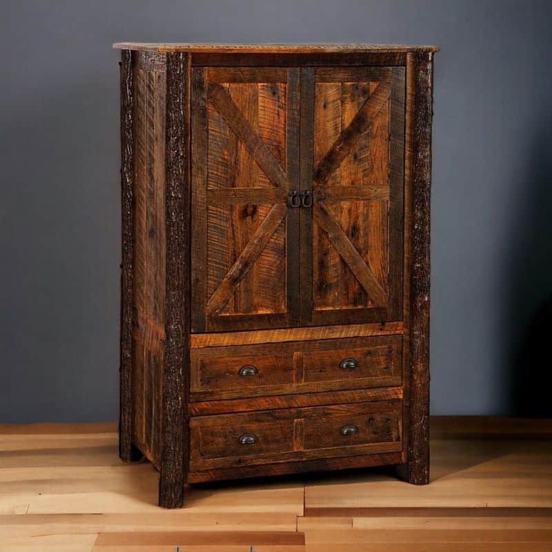 Rustic Barnwood Armoire