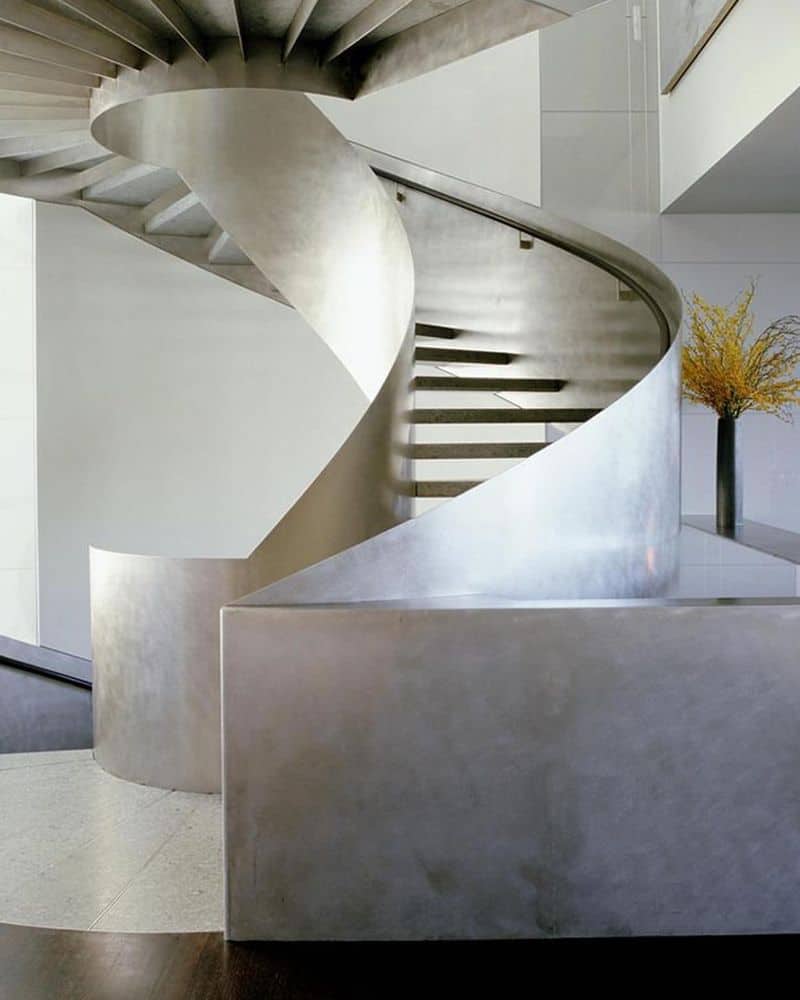 Sculptural Steel Staircase