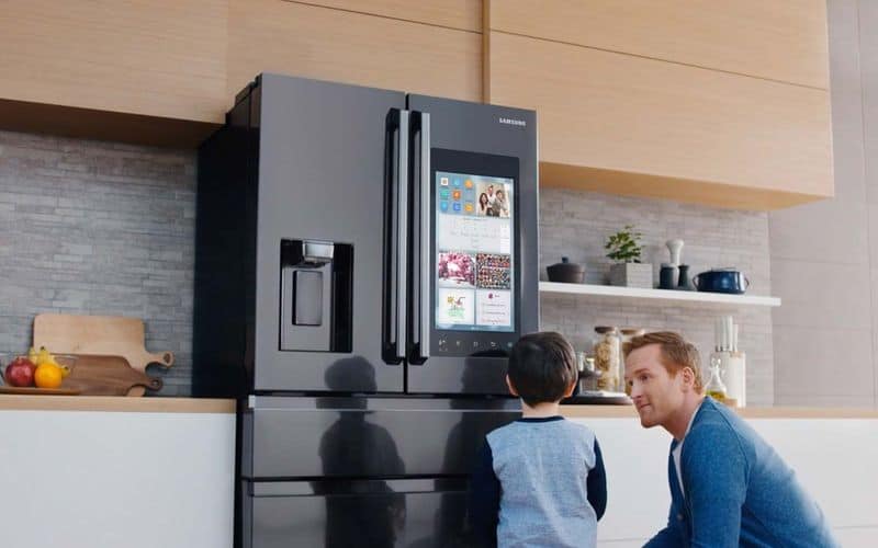 Smart Refrigerator with Entertainment Screen